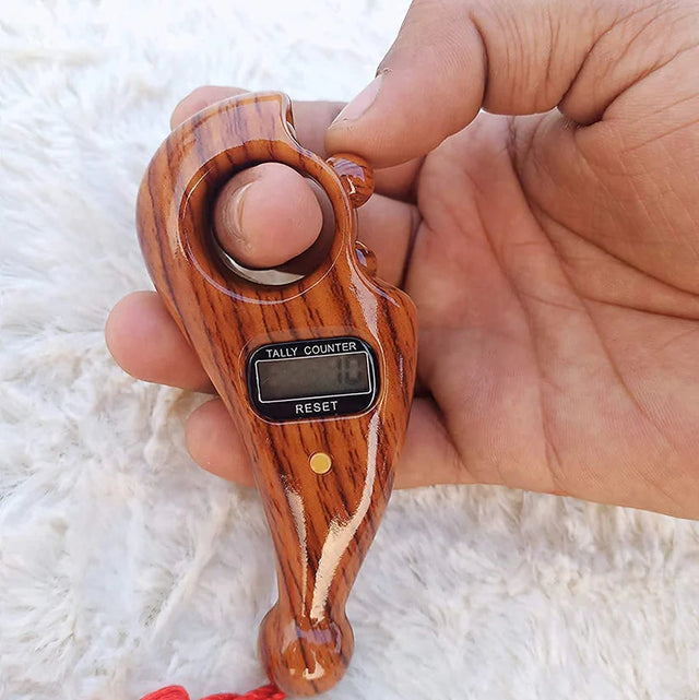 DivineDrishti™ Ram Mandir Blessed Tulsi Jap Counter